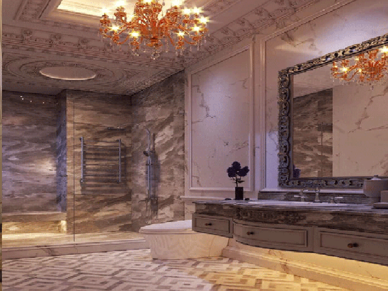 phòng tắm đá hoa cương