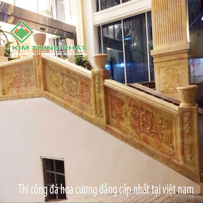 thi công bậc tam cấp cầu thang đá hoa cương13