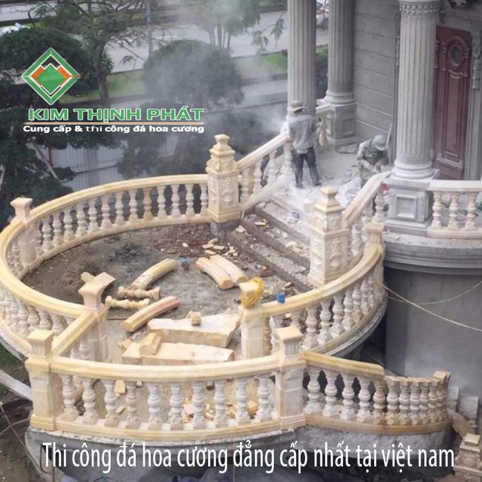 thi công bậc tam cấp cầu thang đá hoa cương11