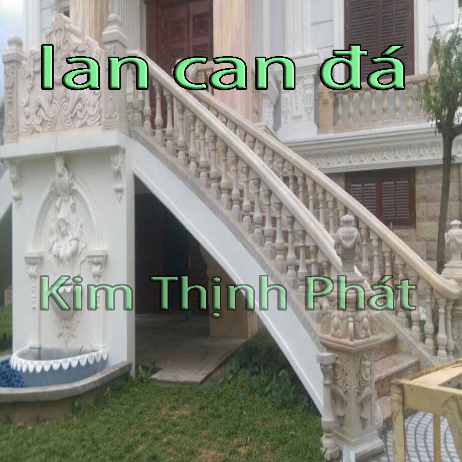 Con tiện đá lan can đá hoa cương