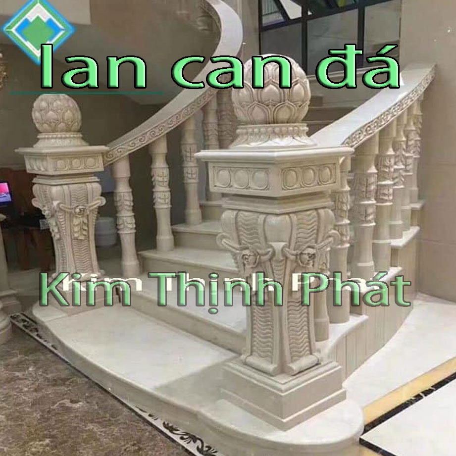 Con tiện đá lan can đá hoa cương