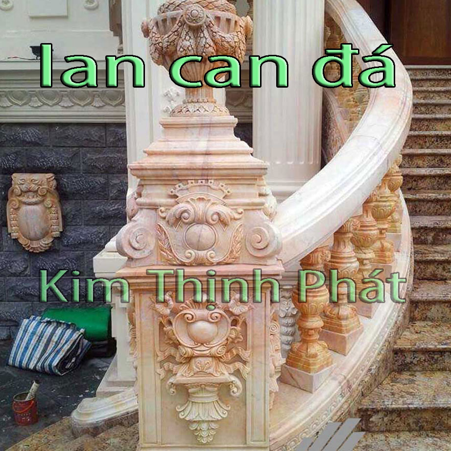 Con tiện đá lan can đá hoa cương