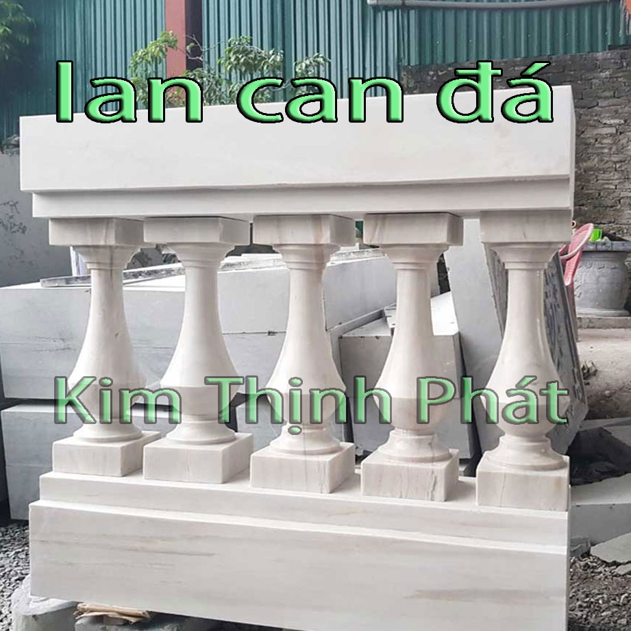 Con tiện đá lan can đá hoa cương