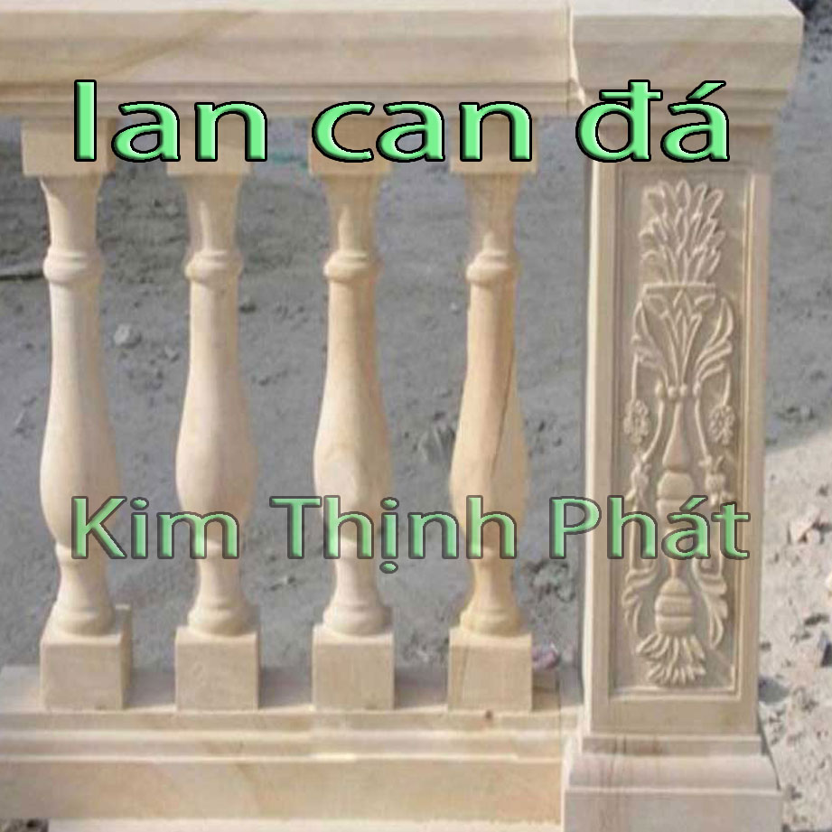 Con tiện đá lan can đá hoa cương