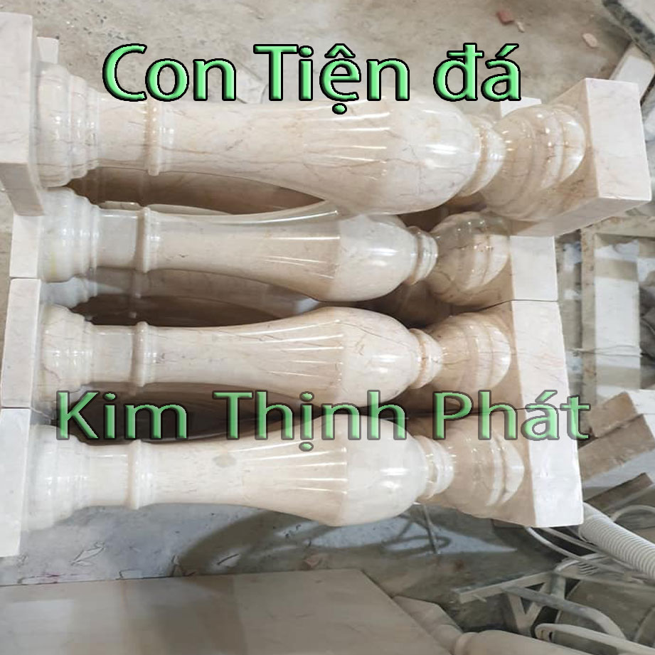 Con tiện đá lan can đá hoa cương