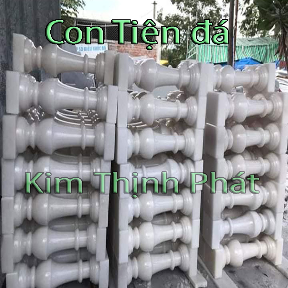 Con tiện đá lan can đá hoa cương