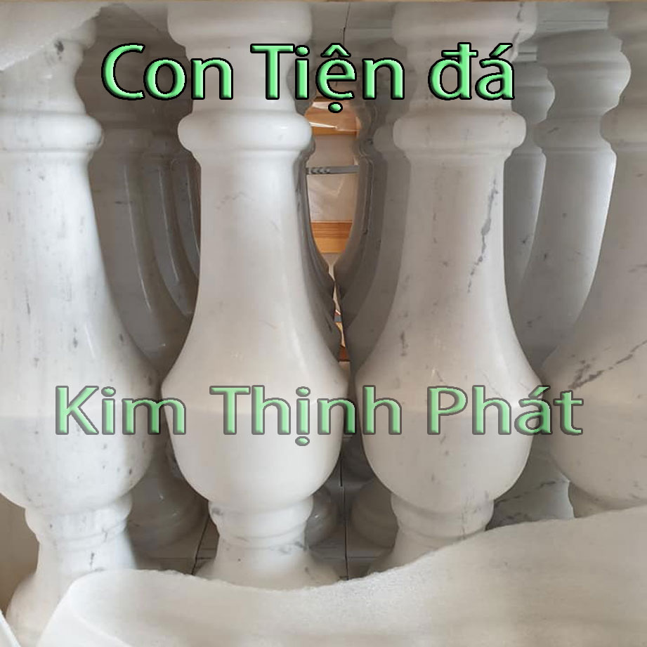 Con tiện đá lan can đá hoa cương