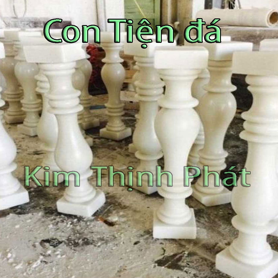 Con tiện đá lan can đá hoa cương