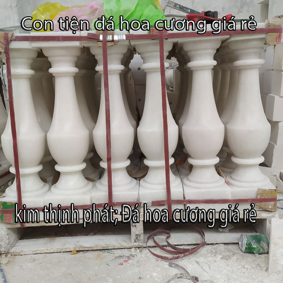 Con tiện đá lan can đá hoa cương