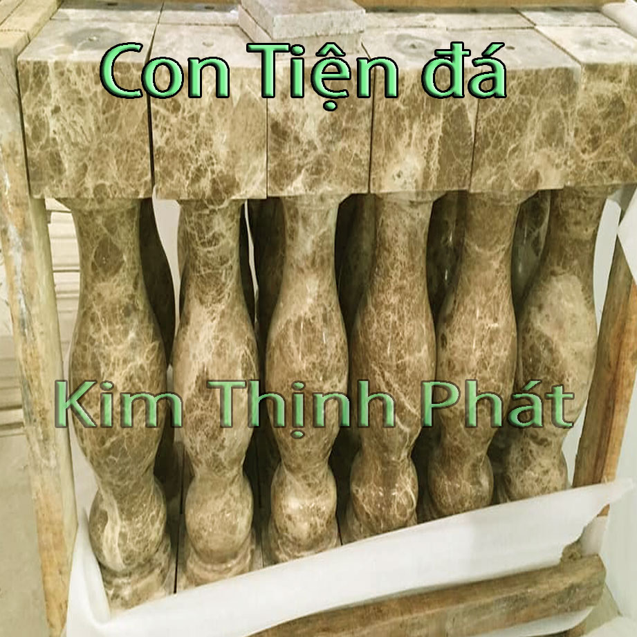 Con tiện đá lan can đá hoa cương