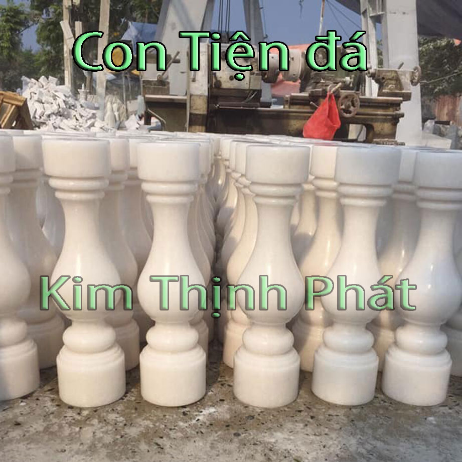 Con tiện đá lan can đá hoa cương