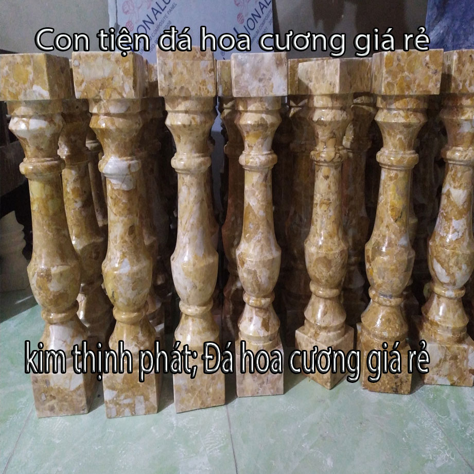 Con tiện đá lan can đá hoa cương