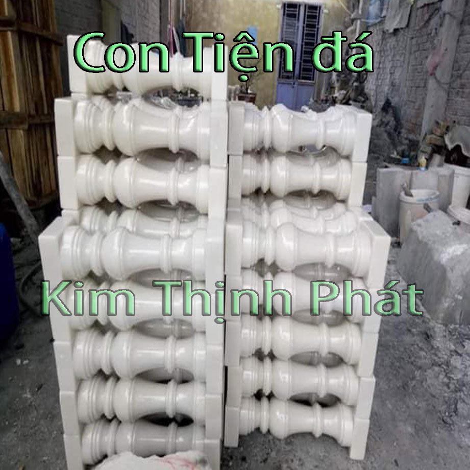 Con tiện đá lan can đá hoa cương