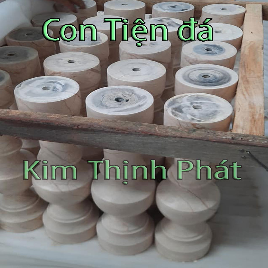 Con tiện đá lan can đá hoa cương