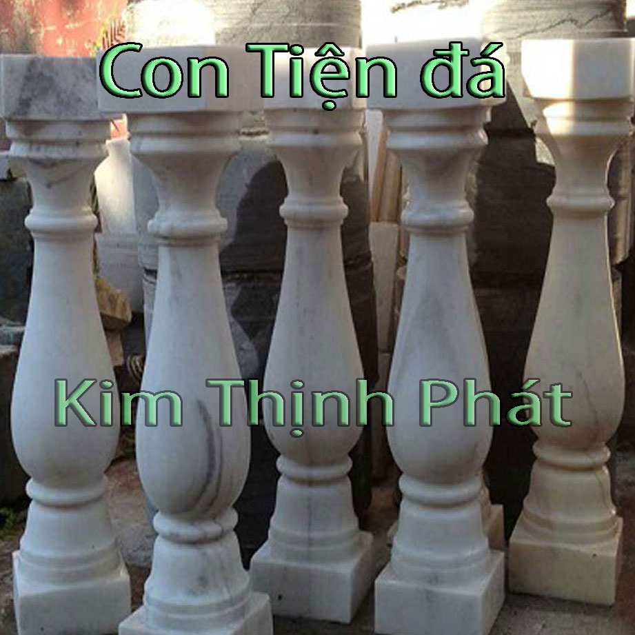 Con tiện đá lan can đá hoa cương