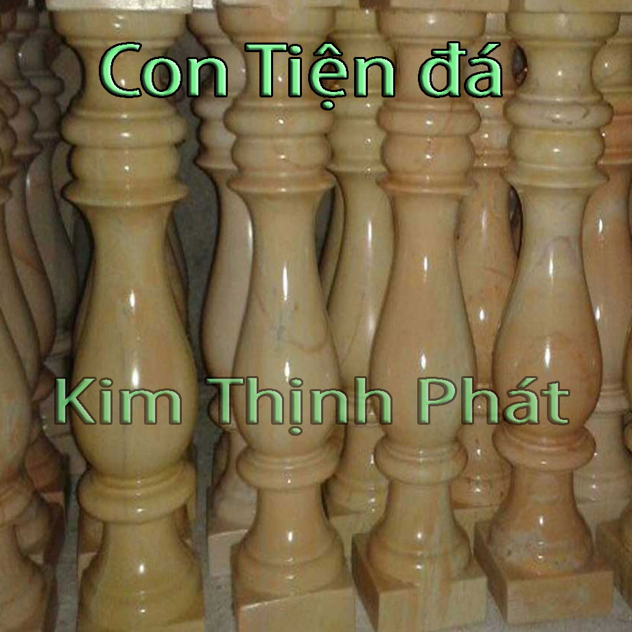 Con tiện đá lan can đá hoa cương