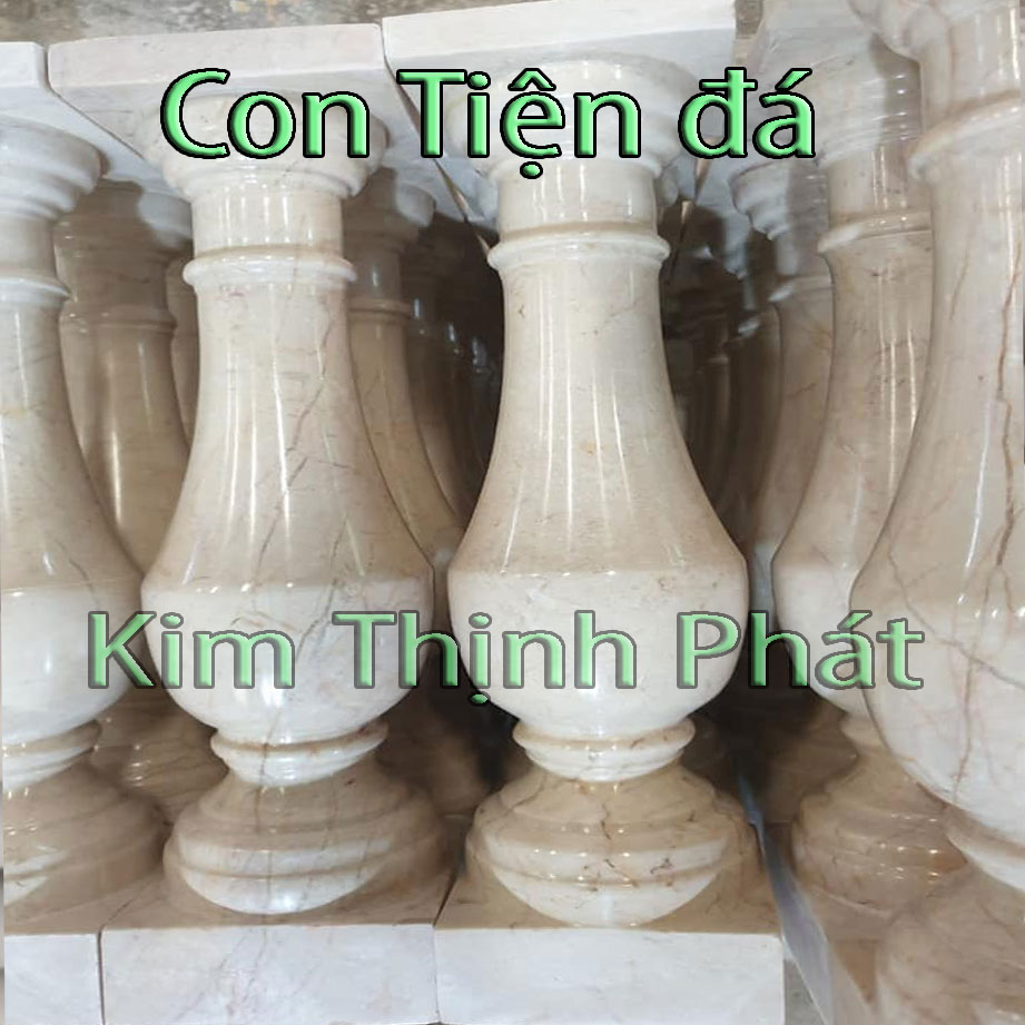 Con tiện đá lan can đá hoa cương