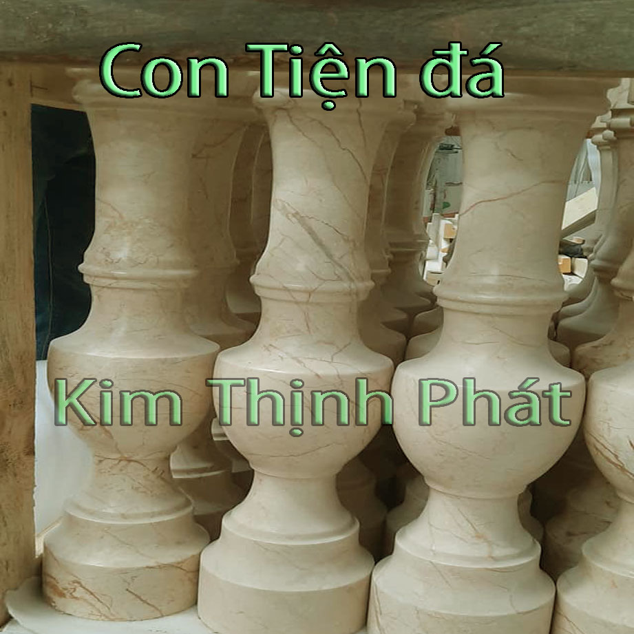 Con tiện đá lan can đá hoa cương