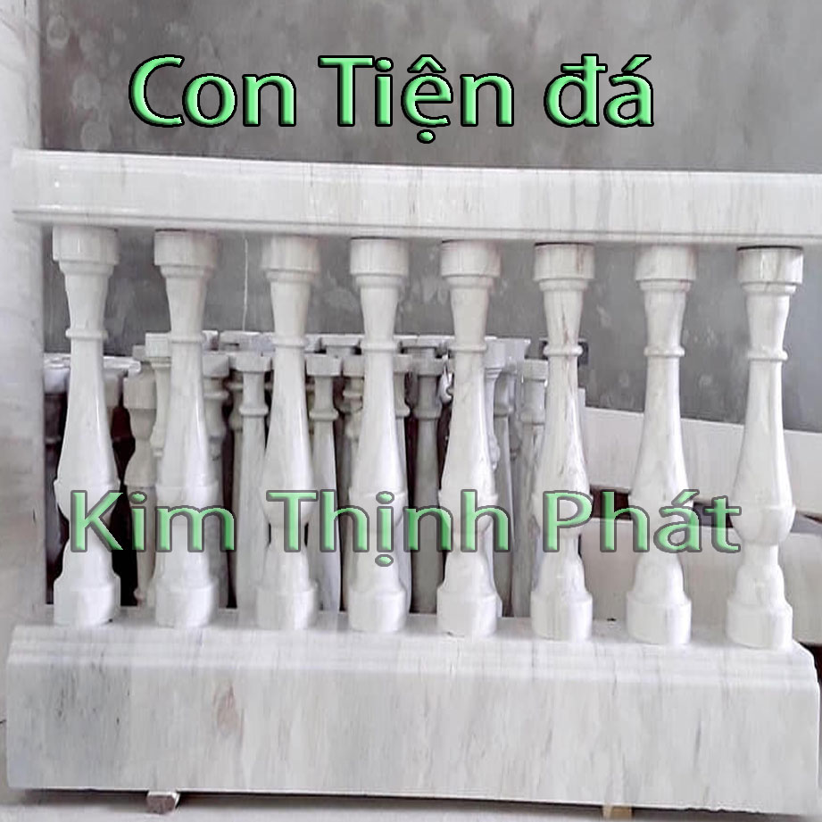 Con tiện đá lan can đá hoa cương