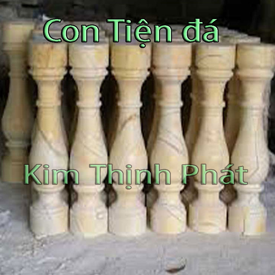 Con tiện đá lan can đá hoa cương