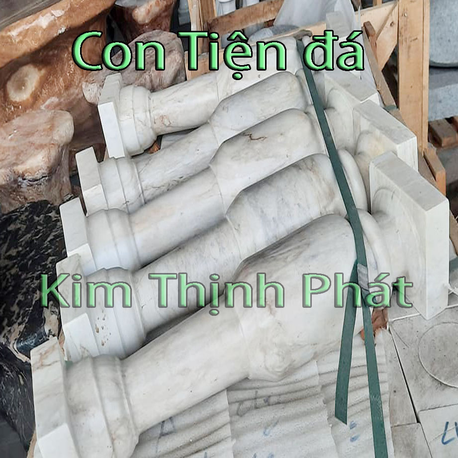 Con tiện đá lan can đá hoa cương