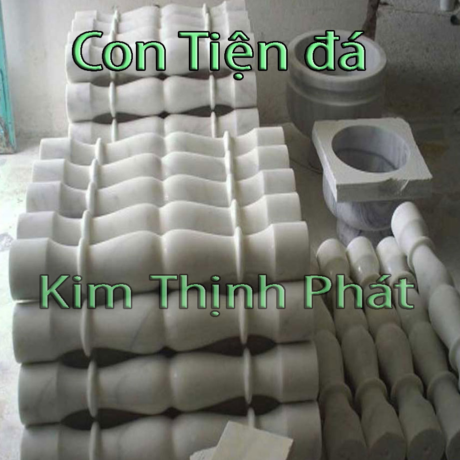 Con tiện đá lan can đá hoa cương