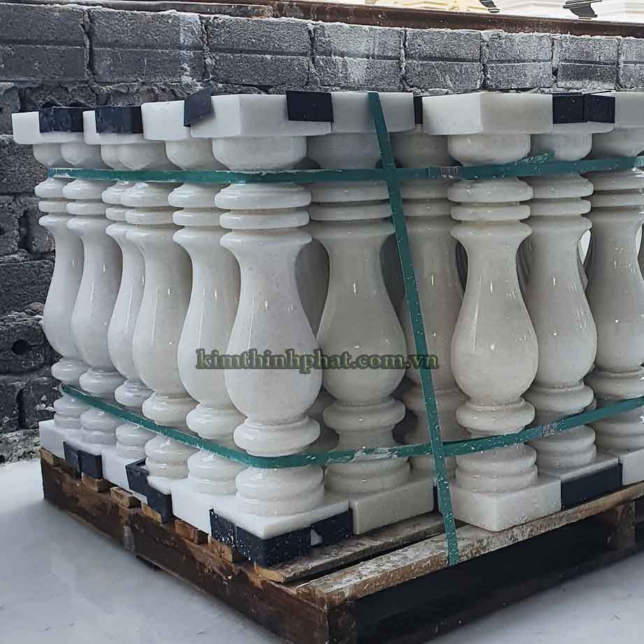 con tiện đá granite trắng 022