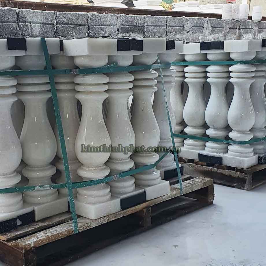 con tiện đá granite trắng 023