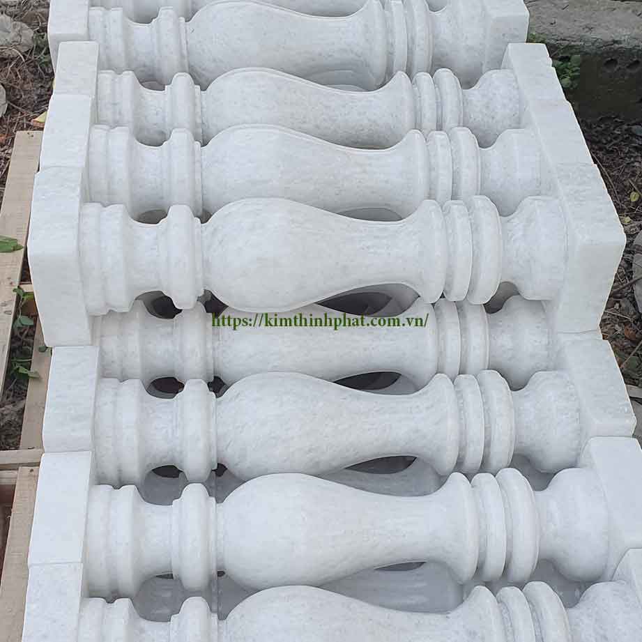 con tiện đá granite trắng 096