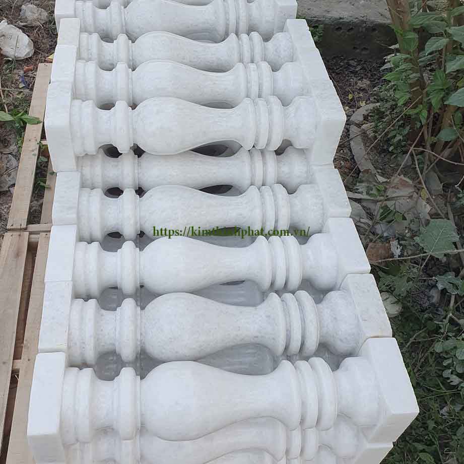 con tiện đá granite trắng 097