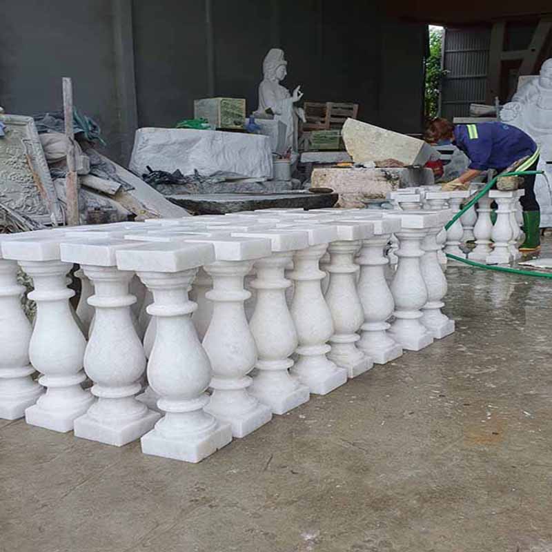 con tiện đá granite trắng 112