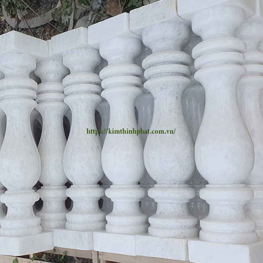 con tiện đá granite trắng 122