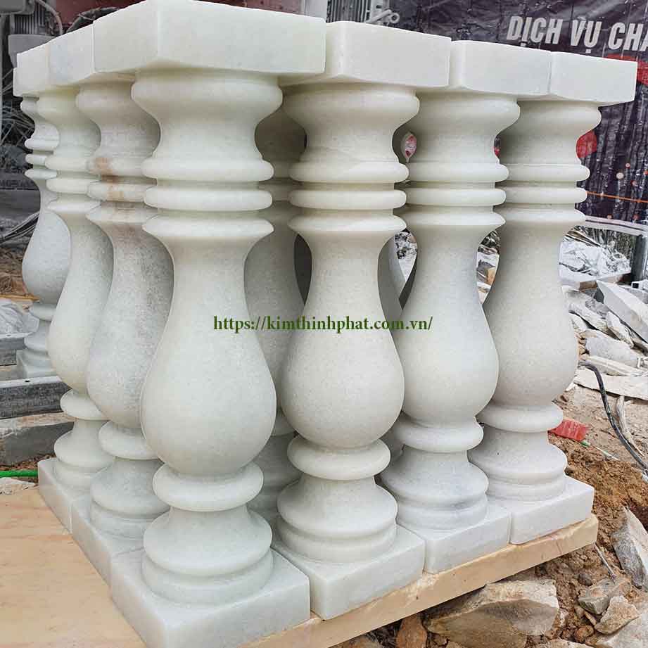 con tiện đá granite trắng 123