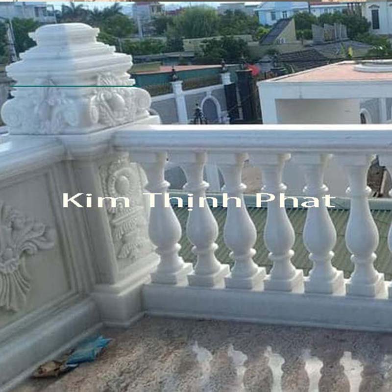 con tiện đá granite trắng 259