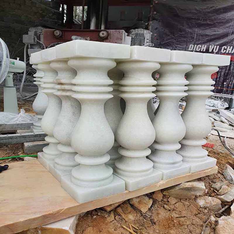 con tiện đá granite trắng 297