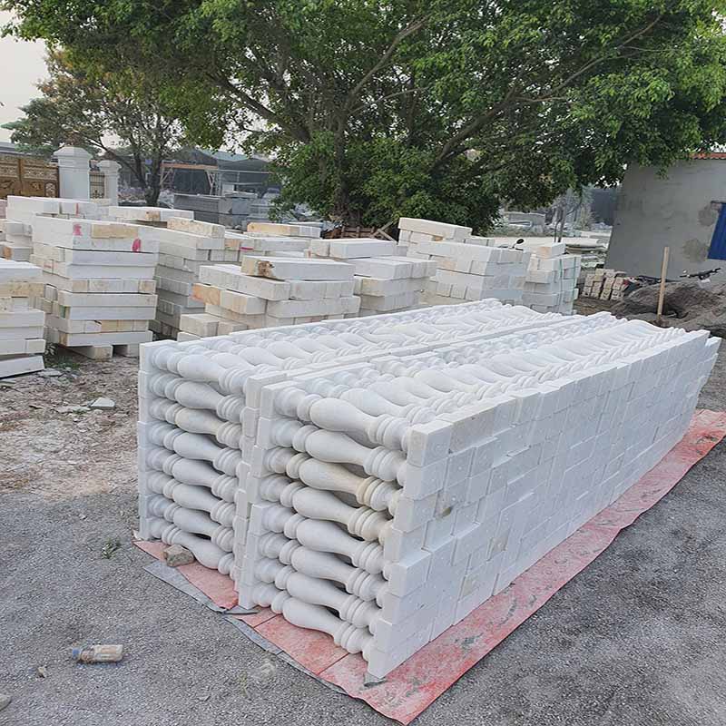 con tiện đá granite trắng 308