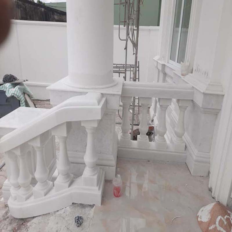 con tiện đá granite trắng 351