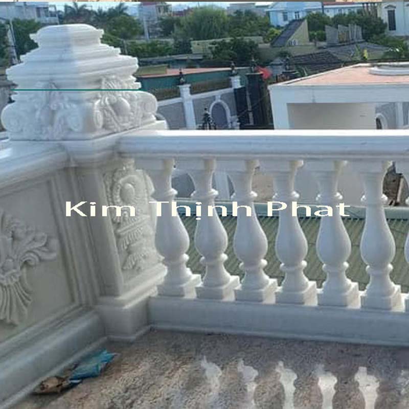 con tiện đá granite trắng 388