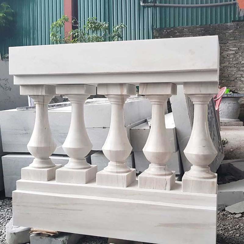 con tiện đá granite trắng 424