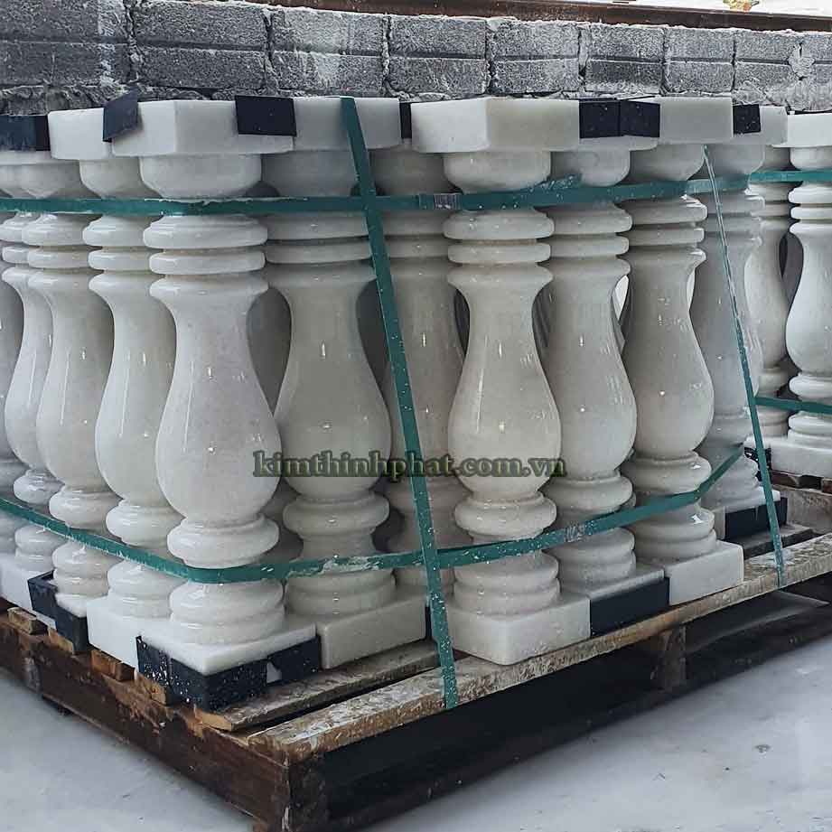 con tiện đá granite trắng 449