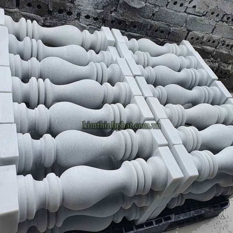 Con tiện đá granite trắng