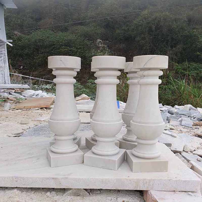 Con tiện đá granite trắng