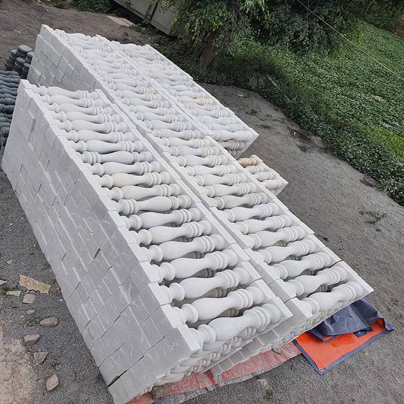 Con tiện đá granite trắng