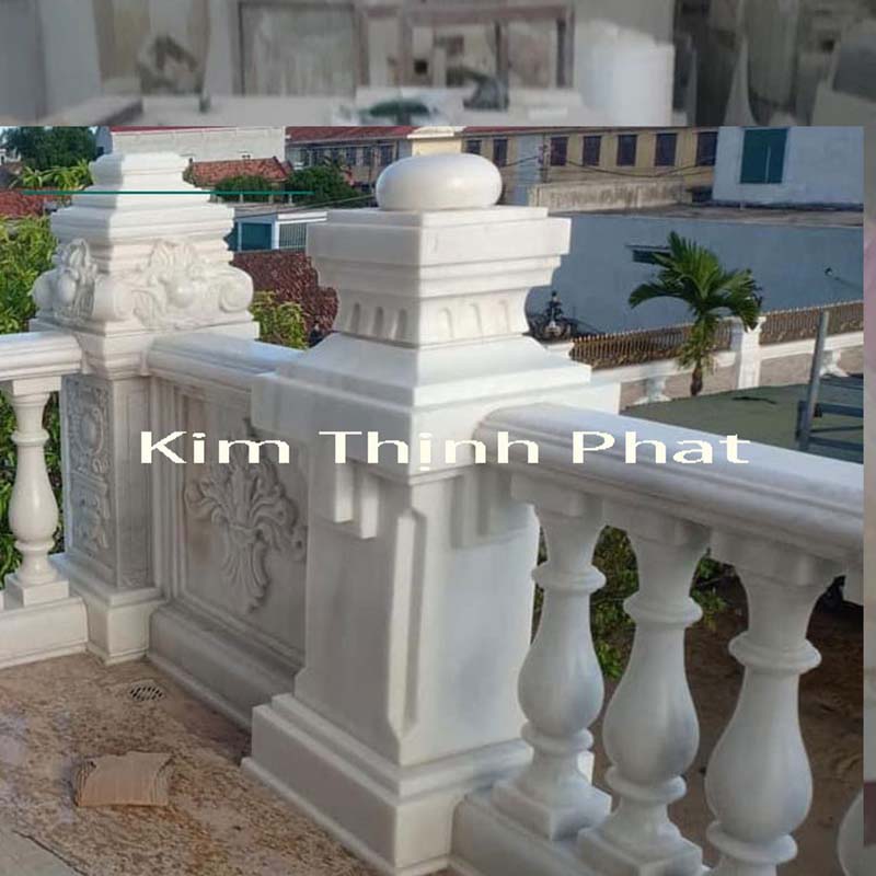 con tiện đá granite trắng