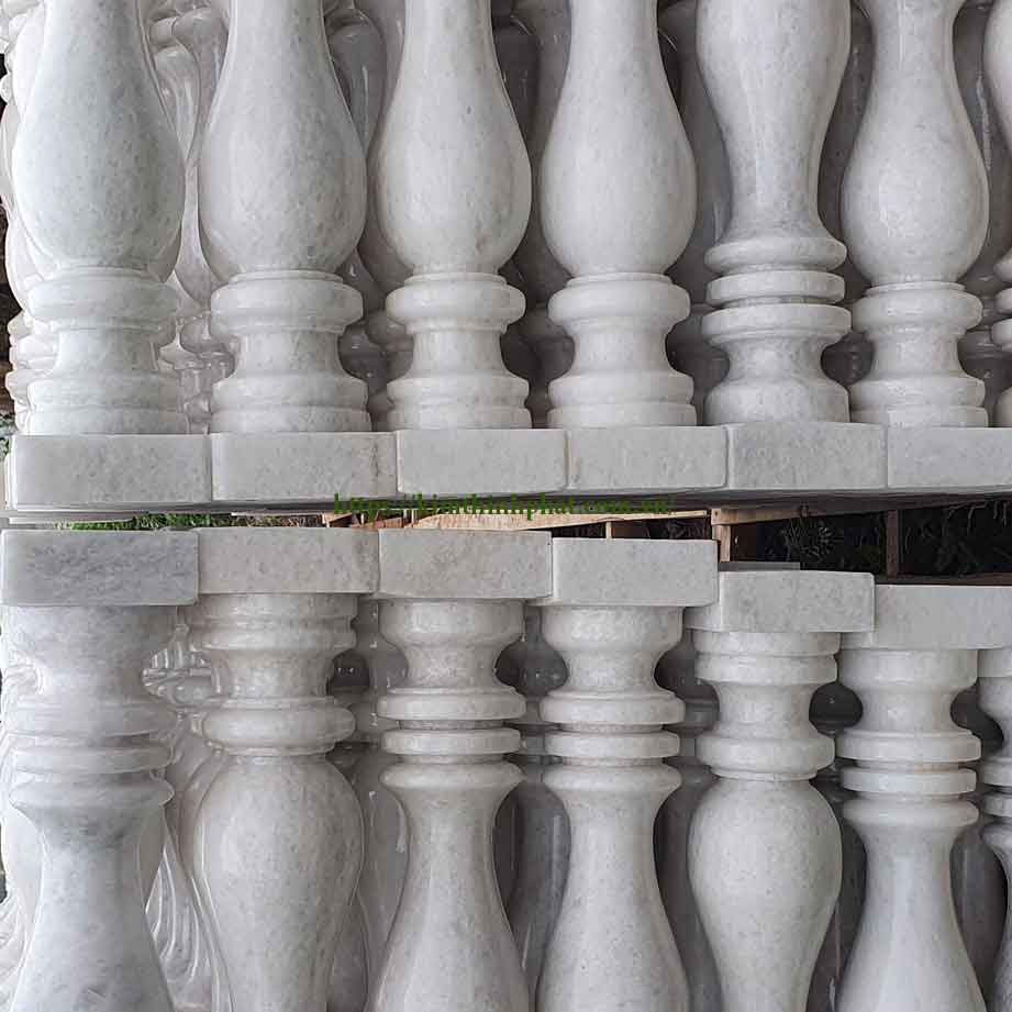 Con tiện đá hoa cương lan can marble tự nhiên