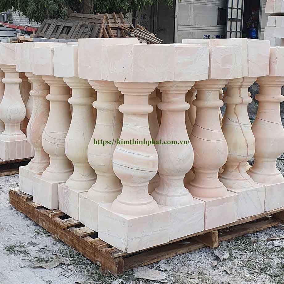 Con tiện đá hoa cương lan can marble tự nhiên