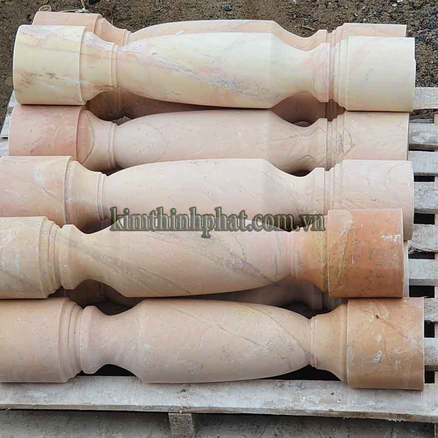 Con tiện đá hoa cương lan can màu kem
