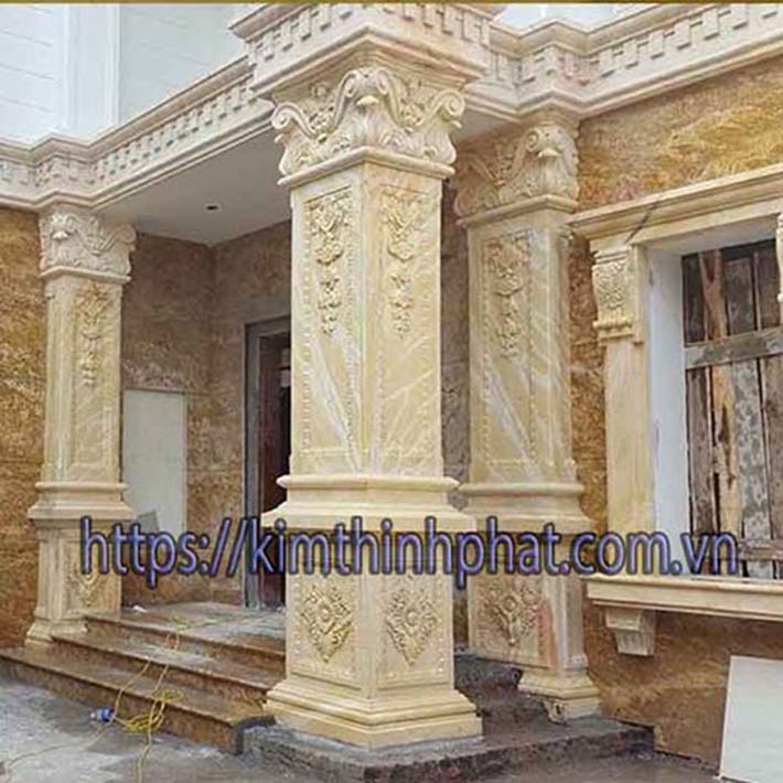 Cột đá hoa cương marble 03