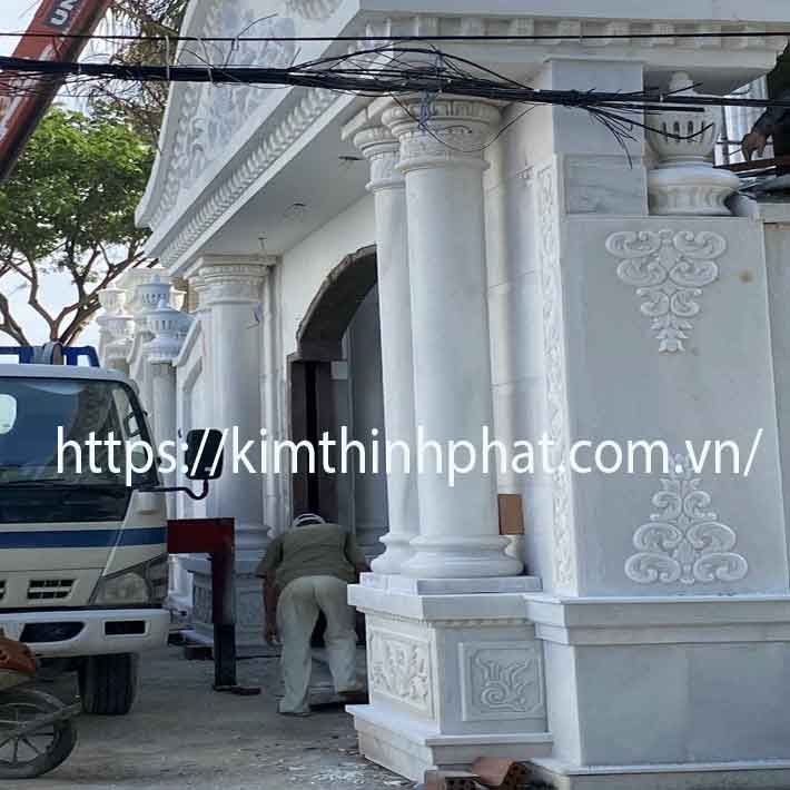 Cột đá hoa cương marble 13