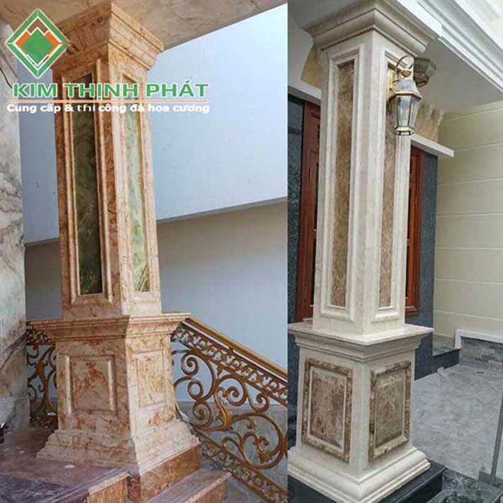 Cột đá hoa cương marble 15